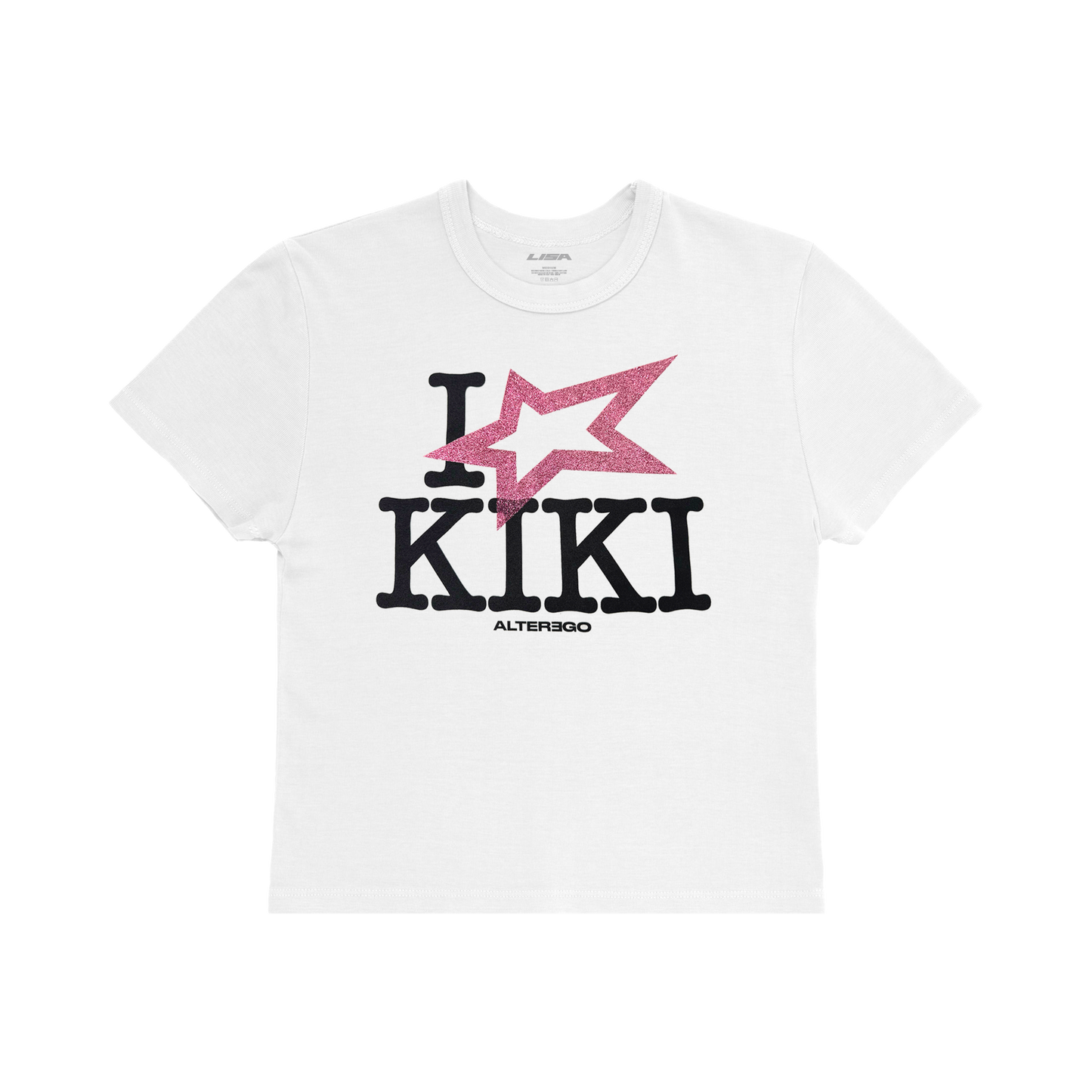 Blackpink Lisa Official Alter Ego Album Kiki Crop T-Shirt (Front)
