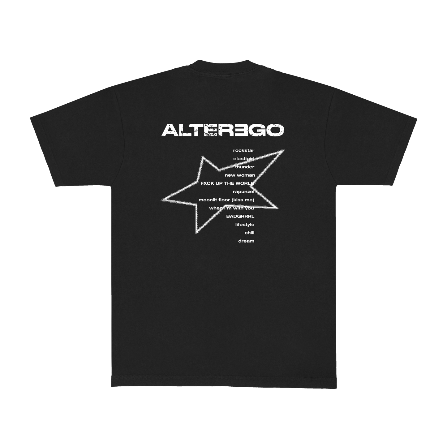 Blackpink Lisa Official Alter Ego Album T-Shirt (Back)