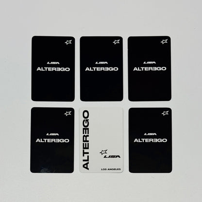 Blackpink Lisa Official Alter Ego Album Photocard Set (Back)