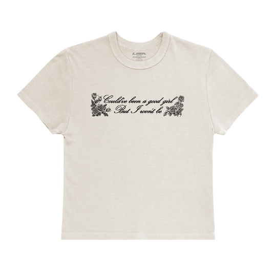 Blackpink Lisa Official Alter Ego Album Sunni Sunkissed Baby Cropped T-Shirt (Front)