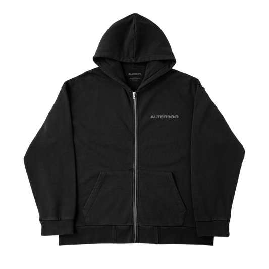 Blackpink Lisa Official Alter Ego Album Track List Zip-Up Hoodie (Front)